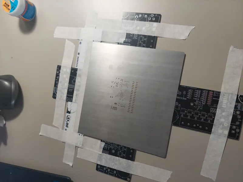 Stencil setup
